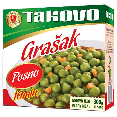TAKOVO LENTEN PEAS *POSNO* READY TO EAT  300g