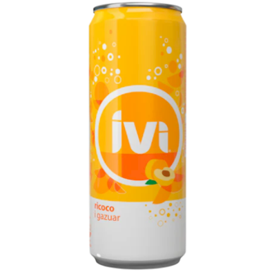 IVI SODA DRINK APRICOT 330ML
