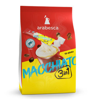 Arabesca Macchiato 3 in 1 Instant Coffee 10pk