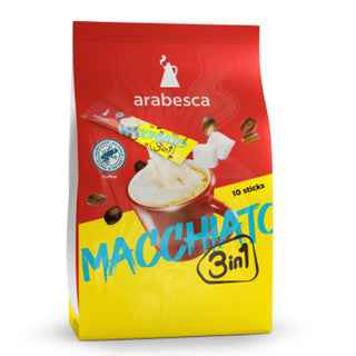 Arabesca Macchiato 3 in 1 Instant Coffee 10pk