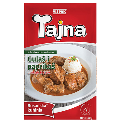 VISPAK SEASONING MIX FOR GOULASH AND STEW 60g (gulas i paprikas)
