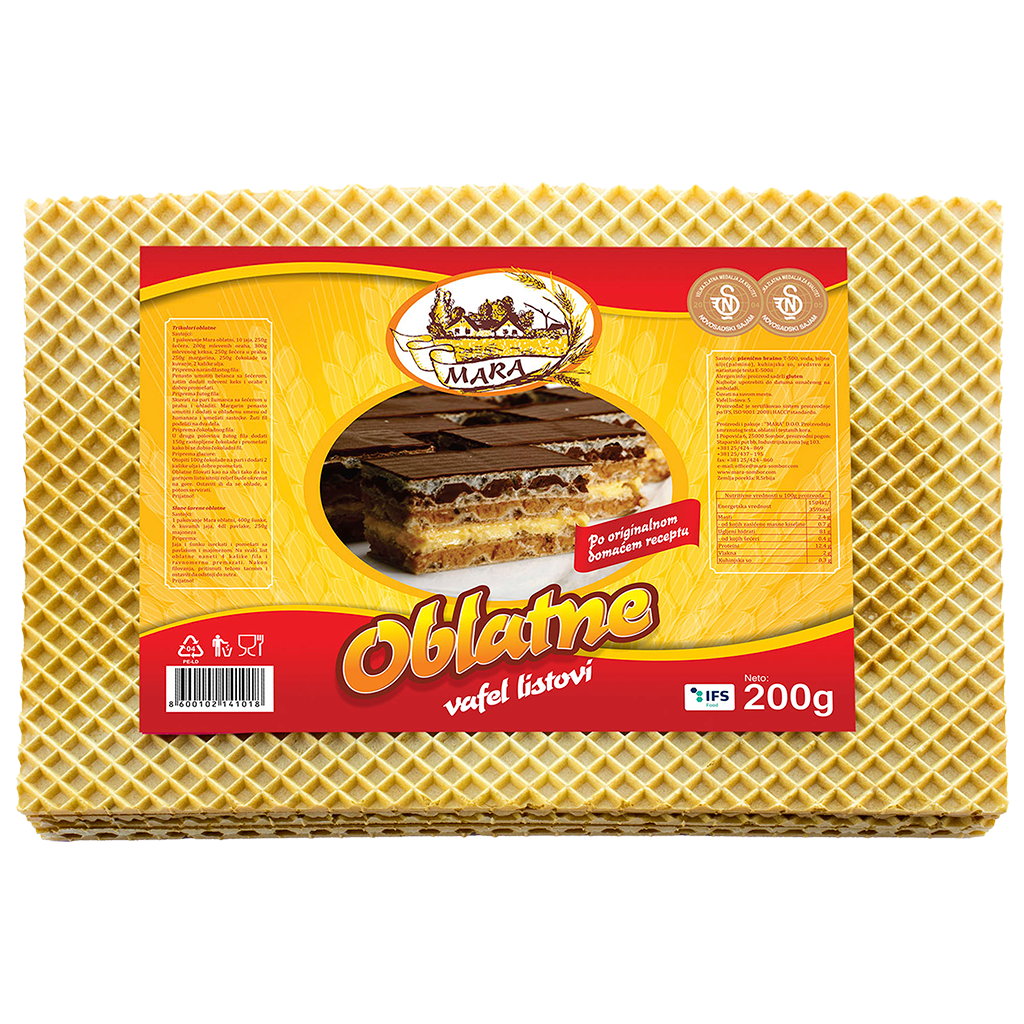 Oblatne Wafer Sheets