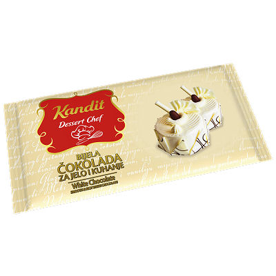 KANDIT WHITE BAKING CHOC.  200g