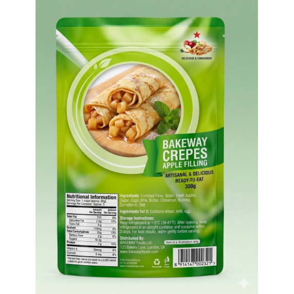 BAKEWAY Crepes Apple Filling 300g