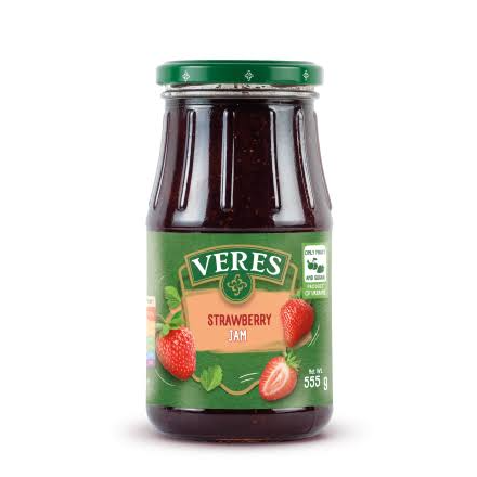 VERES Jam Strawberry 385g