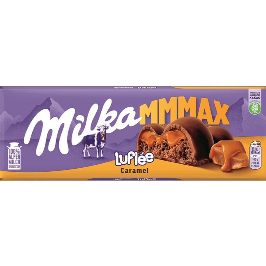 Milka Mmmax Luﬂee Caramel Choc