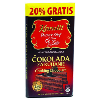 KANDIT BAKING CHOC.  100g