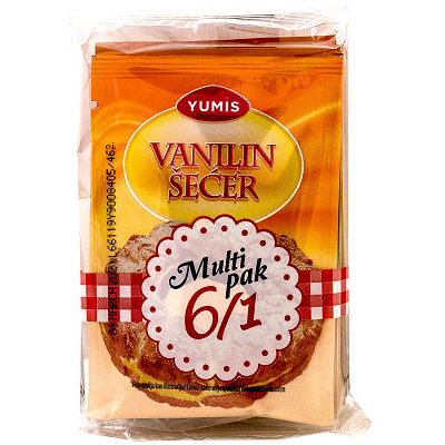 YUMIS VANILLA SUGAR 60g 6/1 multipack