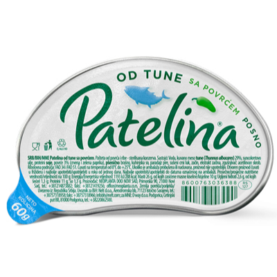 NEOPLANTA TUNA PATE WITH VEGETABLES 2.12 oz (60g) POSNO