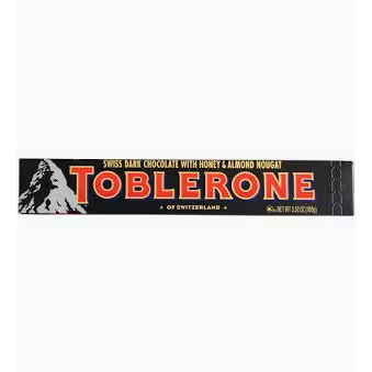 TOBLERONE Dark Chocolate with Honey & Almond Nougat (Kosher) 100g