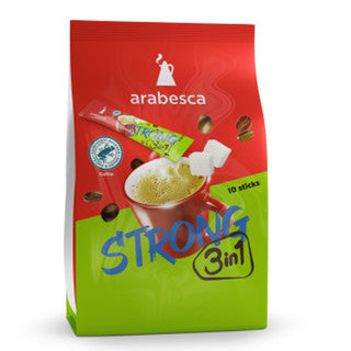 Arabesca Strong 3 in 1 Instant Coffee 10pk