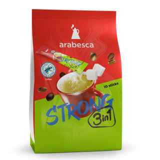 Arabesca Strong 3 in 1 Instant Coffee 10pk