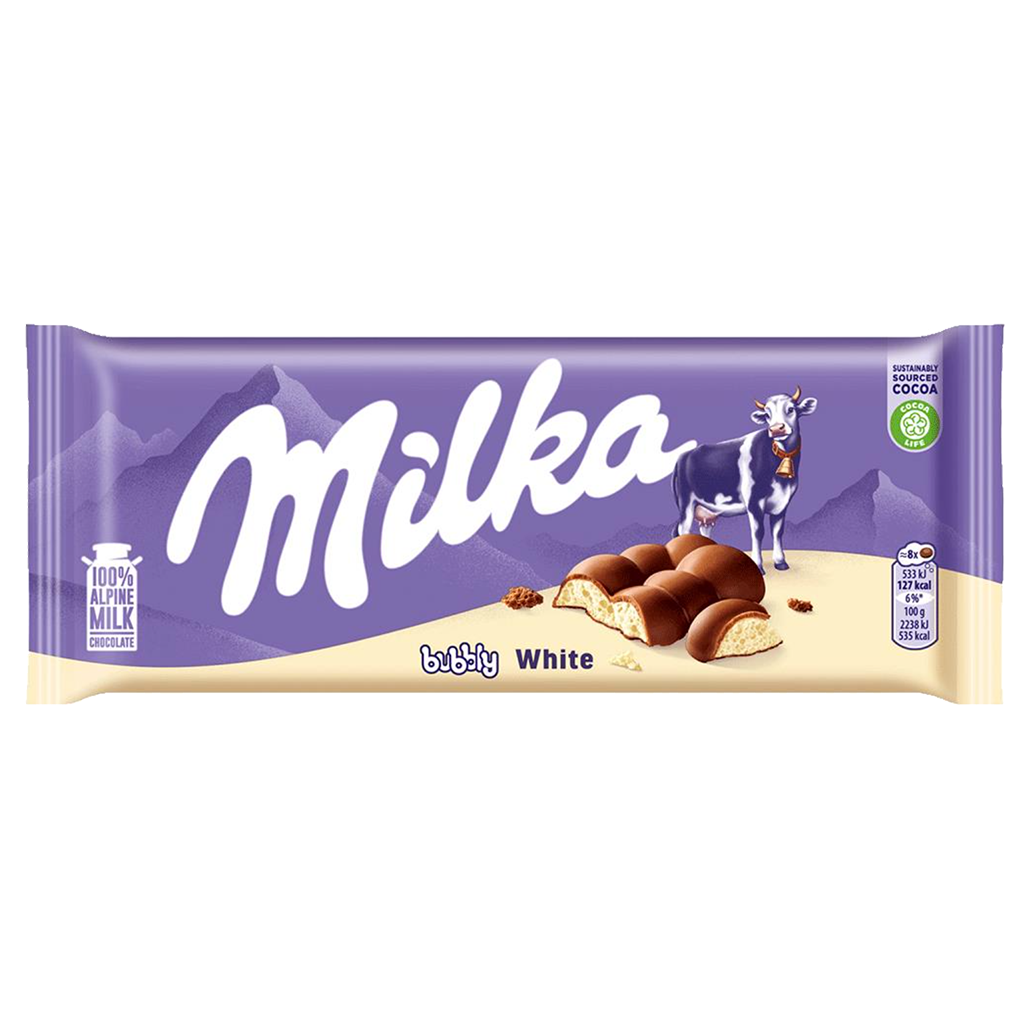Milka Bubbly White Choc