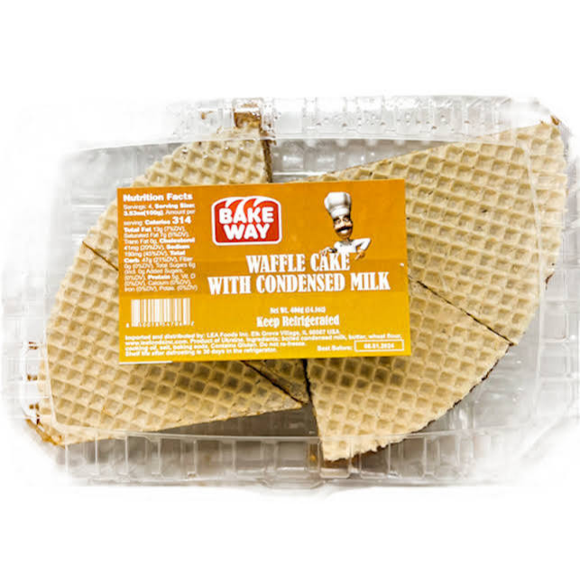 BAKEWAY Wafer Cake w/Condensed Milk 400g KEEP REFRIGERATED