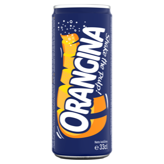 Orangina Carbonated Orange Drink can