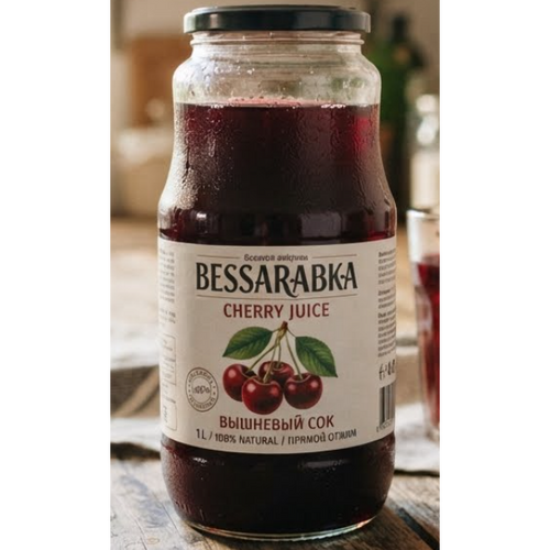 BESSARABKA Cherry Juice (Jar) 1L