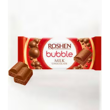ROSHEN Chocolate Bar ""Aerated"" Milk (Kosher&Halal) 80g