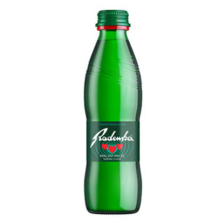 Radenska Natural Mineral Water glass