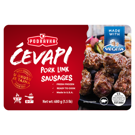 Cevapi Pork Link Sausages VacPak