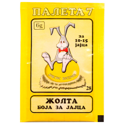 EGG DYE YELLOW  3g