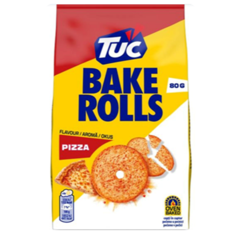 TUC BAKE ROLLS PIZZA 80G