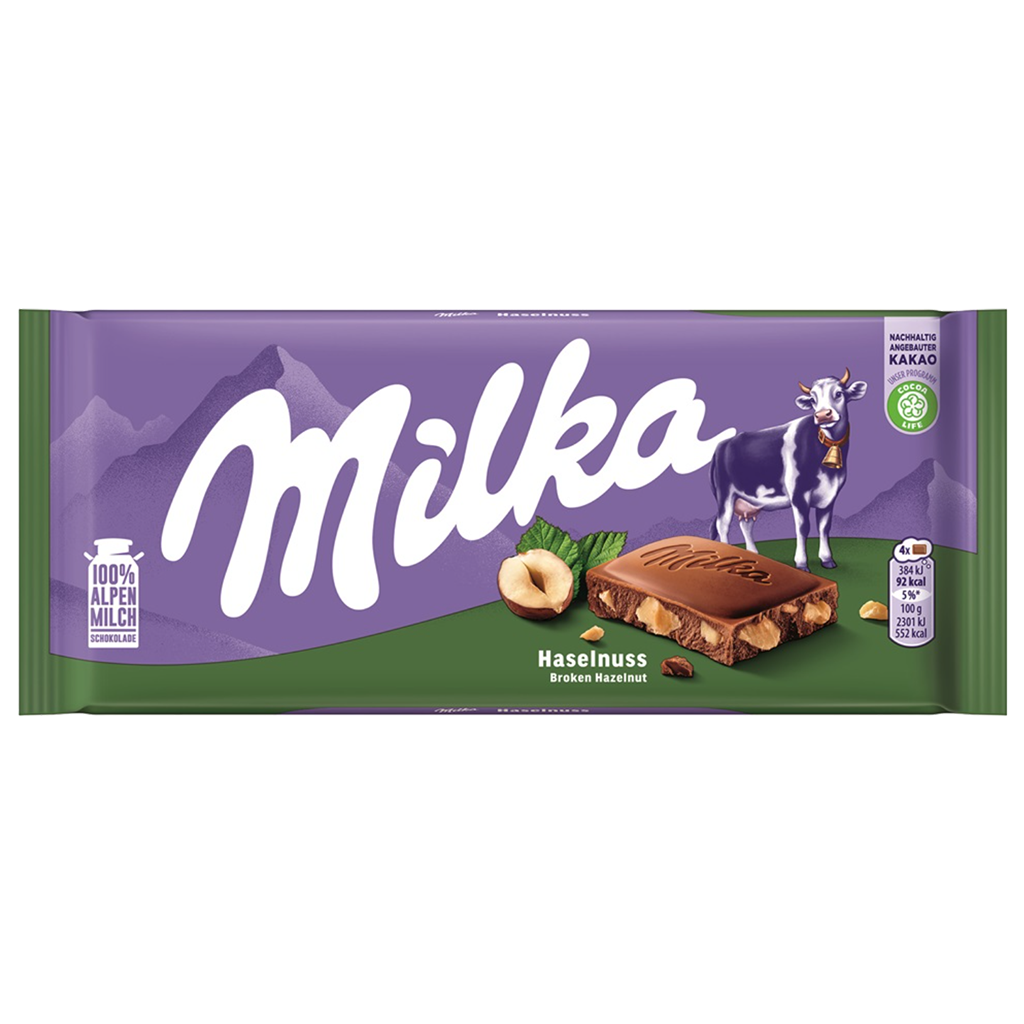 Milka Hasselnuss Hazelnut Choc