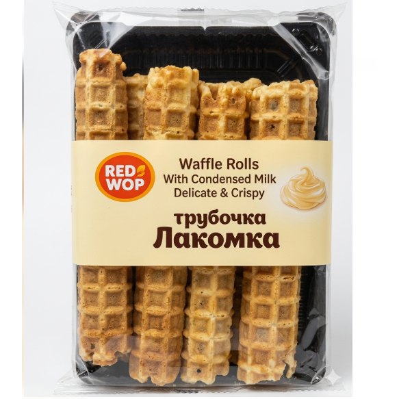 BAKEWAY Waffer Roll ""Lakomka"" Condensed Milk 400g