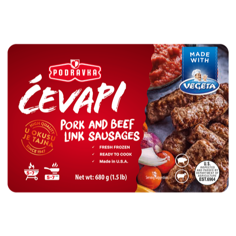 Cevapi Pork and Beef Link Sausages VacPak
