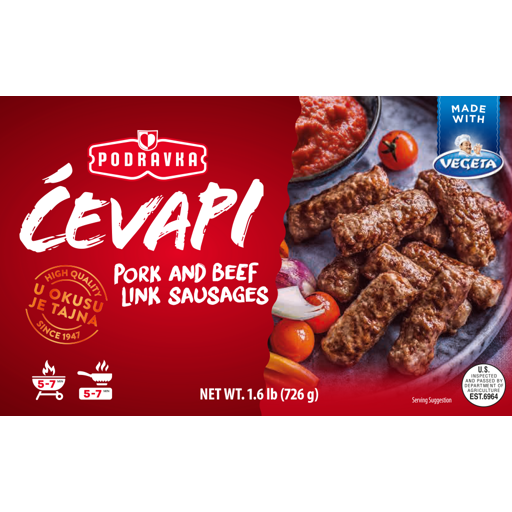 Cevapi Pork and Beef Link Sausages
