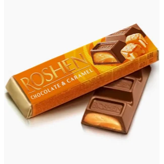 ROSHEN Chocolate Bar Milk & Caramel Chocolate (K&H), 40g