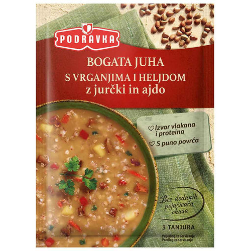 Bogata Juha Hearty Porcini Buckwheat Soup