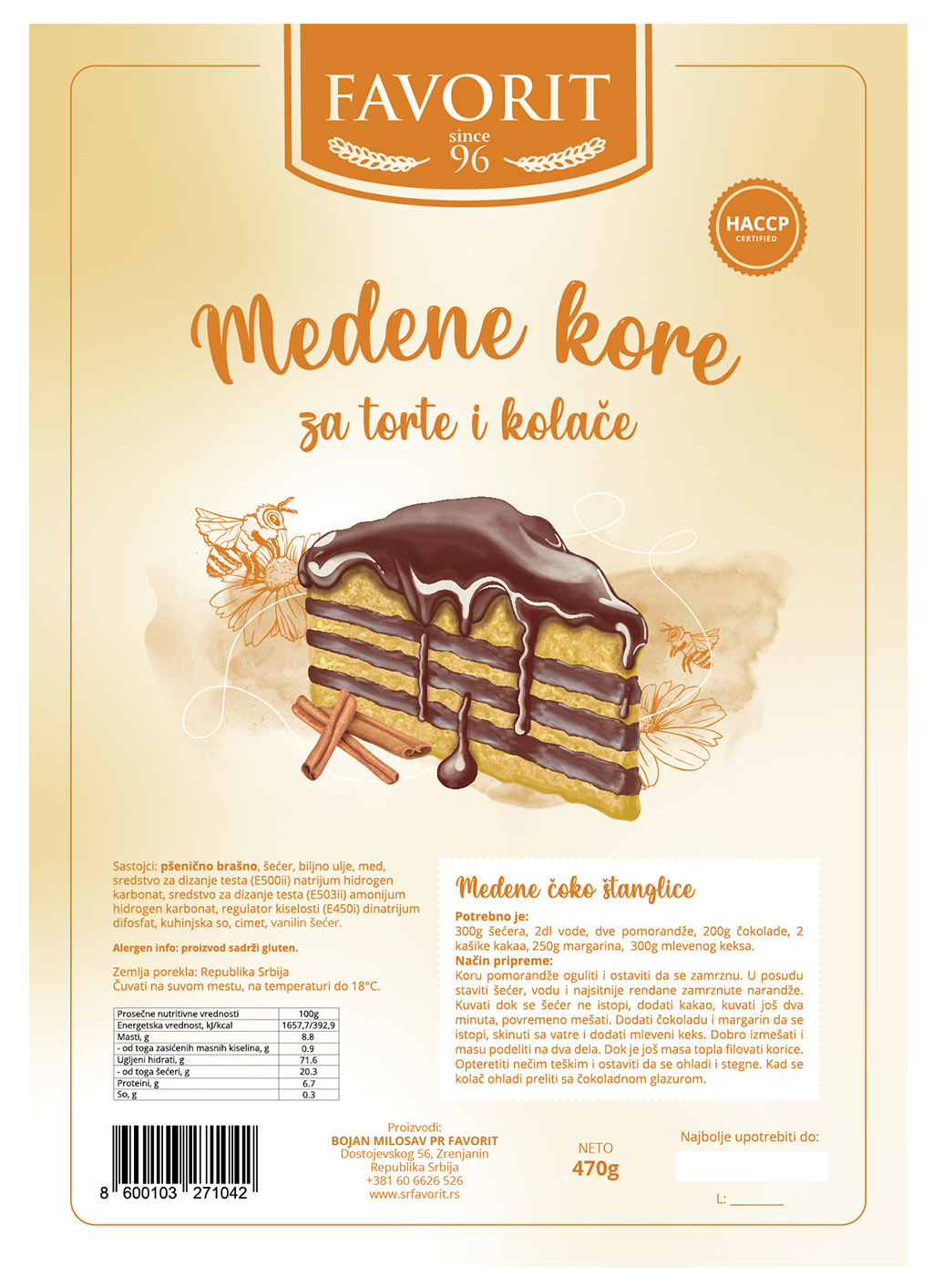 Medene Kore Honey Cake Layers