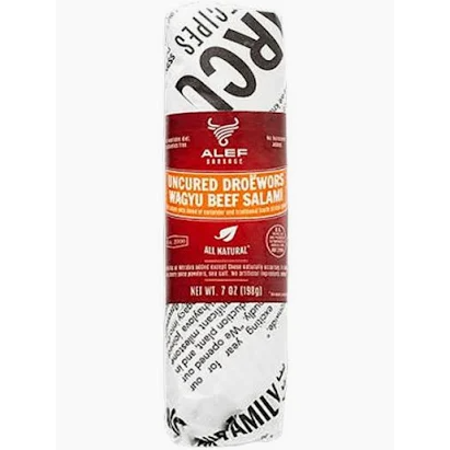 ALEF Uncured Droewors Wagyu Beef Salami 7oz