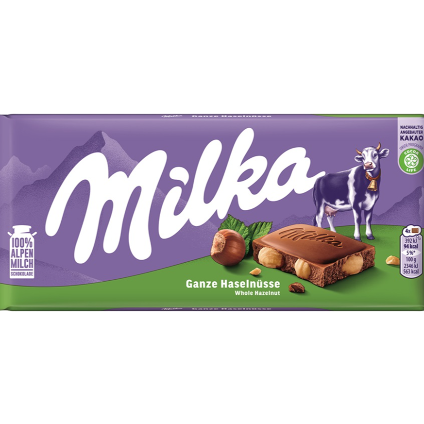 Milka Whole Hazelnut Choc