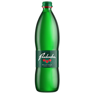 Radenska Natrual Mineral Water glass