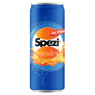 Spezi Orange Cola Soft Drink can