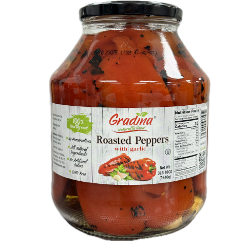 GRADINA ROASTED W/GARLIC 58OZ - Euro Grocers