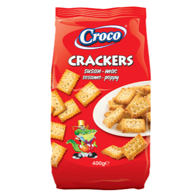 CROCO CRKS SESAME&POPPY 400G