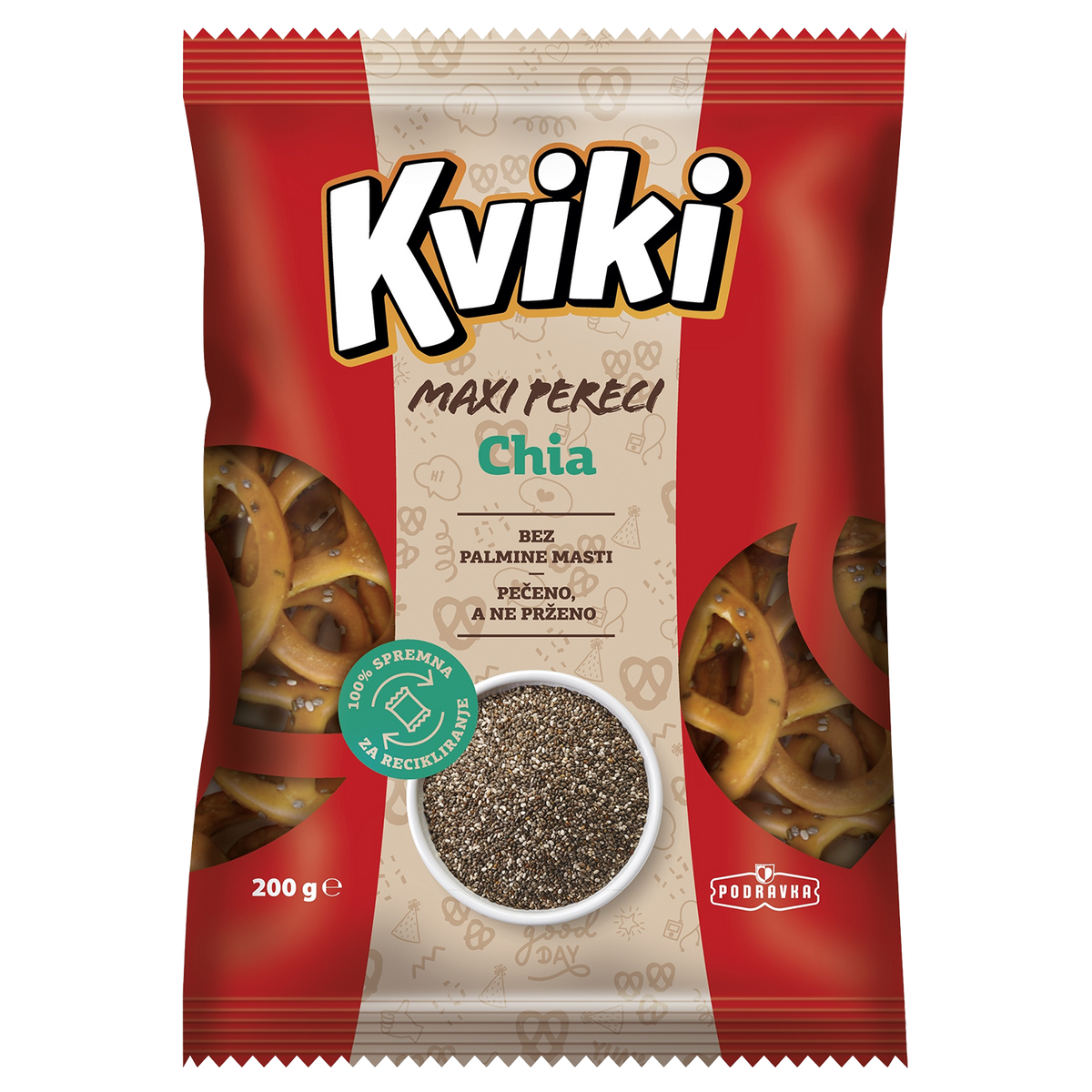 Kviki Maxi Pretzels Chia