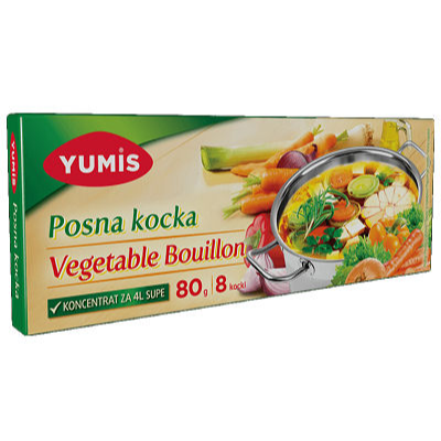 YUMIS VEGETABLE BOUILLON CUBES (POSNA KOCKA) 80g