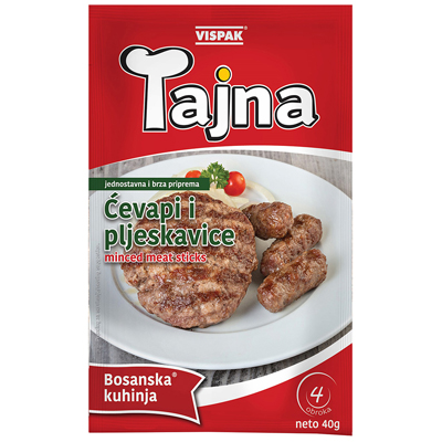 VISPAK SEASONING MIX FOR MINCED MEAT STICKS (cevapi i pljeskavice) 40g