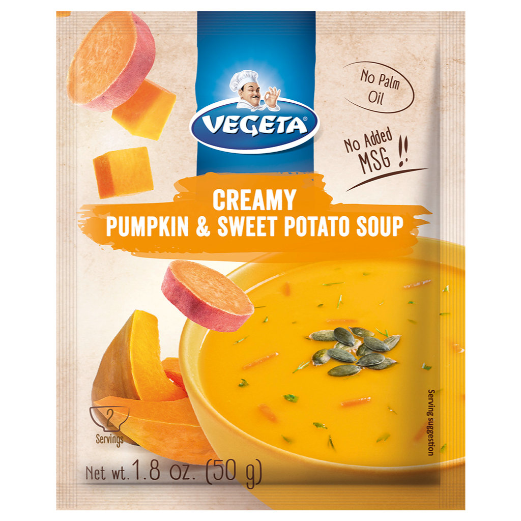 Cream of Pumpkin and Sweet Potato Soup
